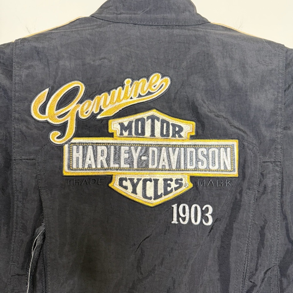 Harley Davidson Women's Airwing 3-in-1 Black Riding Jacket biker grunge - Picture 10 of 16